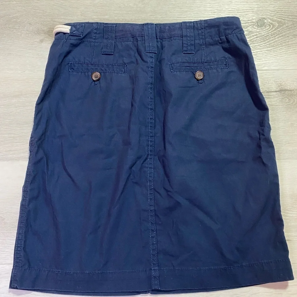 Daughters of the Liberation Anthropologie Navy Skirt With Rope Accent, Size 4